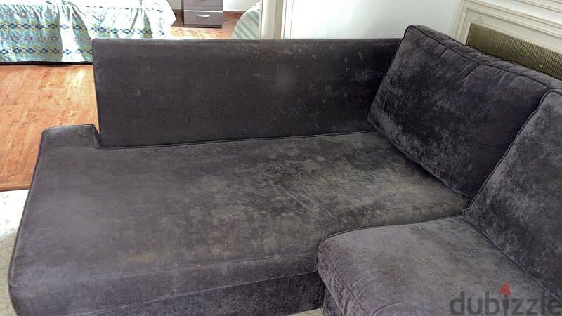 2-piece L shaped comfortable sofa 2