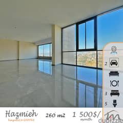 Hazmieh | Brand New Luxurious 3 Master Bedrooms Apartment | Open View 0