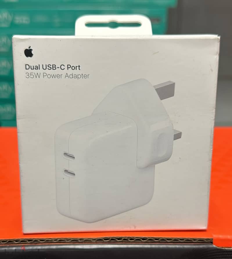 Apple dual usb-c port 35w power adapter 3pin MW2K3 1
