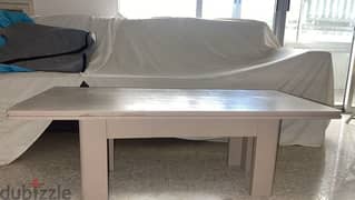 coffee table painted white 0