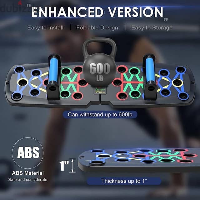 Digital Push Up Board, Rep Counter & Timer, Foldable Home Gym Board 5