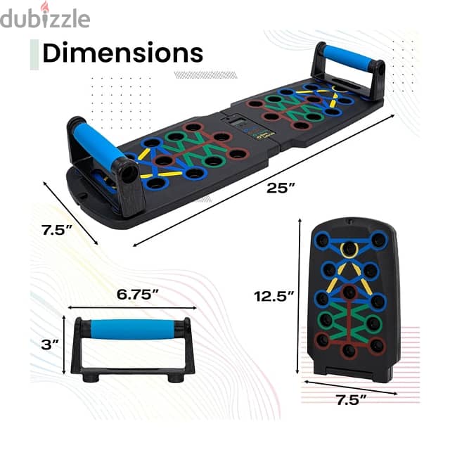 Digital Push Up Board, Rep Counter & Timer, Foldable Home Gym Board 9