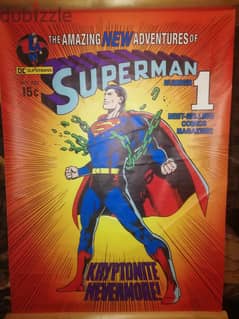 Superman issue number 233 poster cover 50*67 cm on canvas