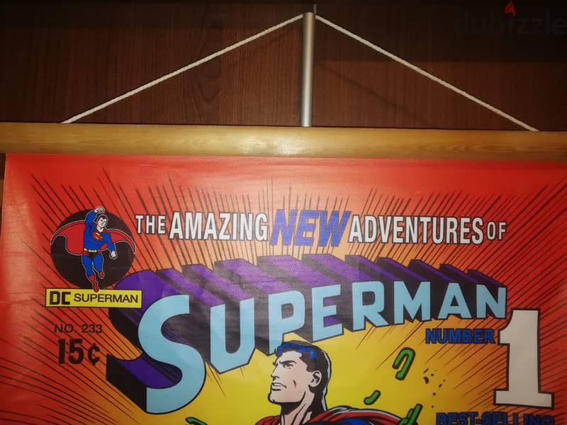 Superman issue number 233 poster cover 50*67 cm on canvas 1