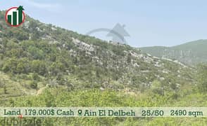Catchy Land for sale in Ain l Delbe! 0