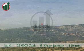 26.000$Cash Payment!Land for sale in Kfour-Batroun! 0