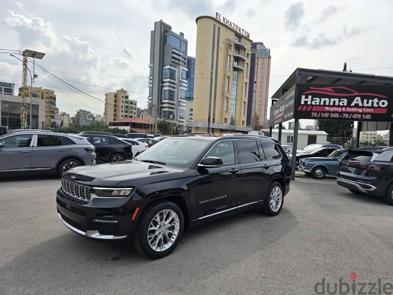 JEEP GRAND CHEROKEE SUMMIT 2021 BRAND NEW ONLY 2000 KM BLK ON BLK TOP! 1
