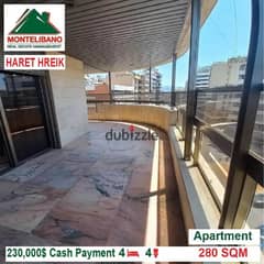 230000$!! Apartment for sale located in Haret Hreik 0