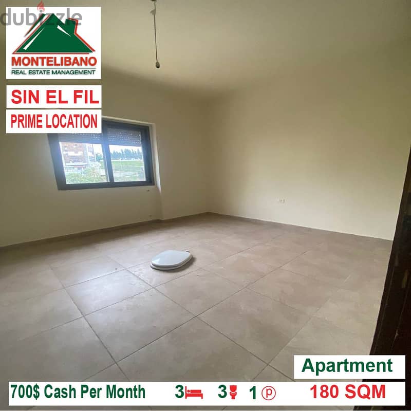 700$!! Prime Location Apartment for rent located in Sin El Fil 2