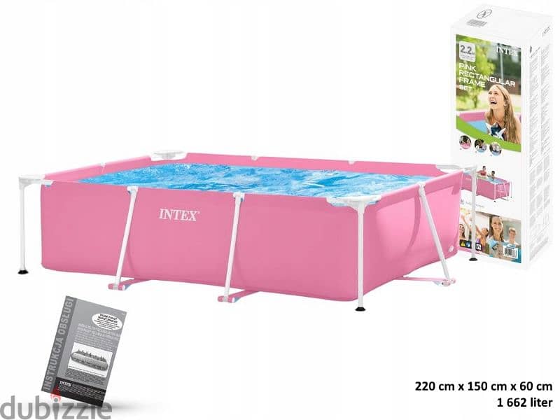 INTEX Pool 220x150x60cm  Pink 0
