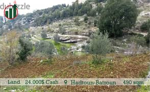 Catchy Land for sale in Hadtoun-Batroun!