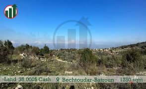 35,000$ Cash!Land for sale in Bechtoudar-Batroun!