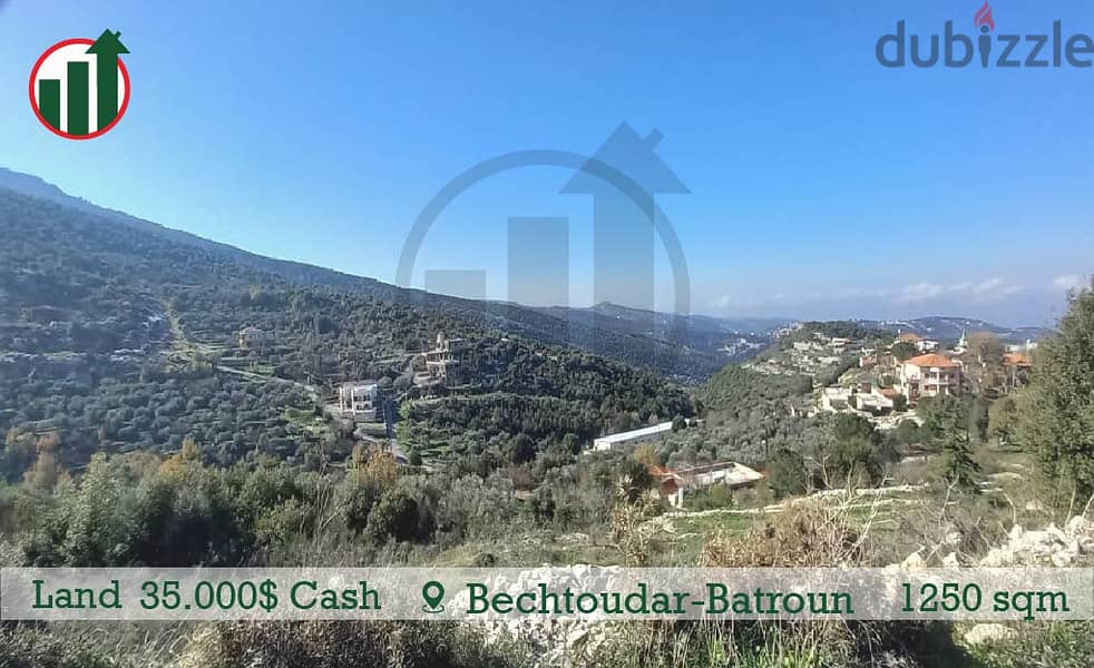 35,000$ Cash!Land for sale in Bechtoudar-Batroun! 1