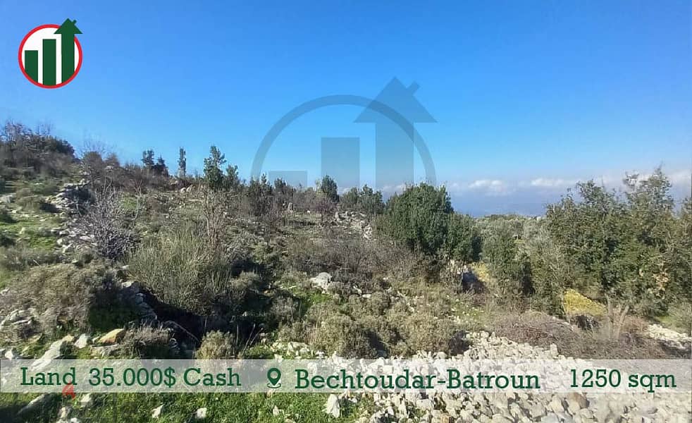 35,000$ Cash!Land for sale in Bechtoudar-Batroun! 2