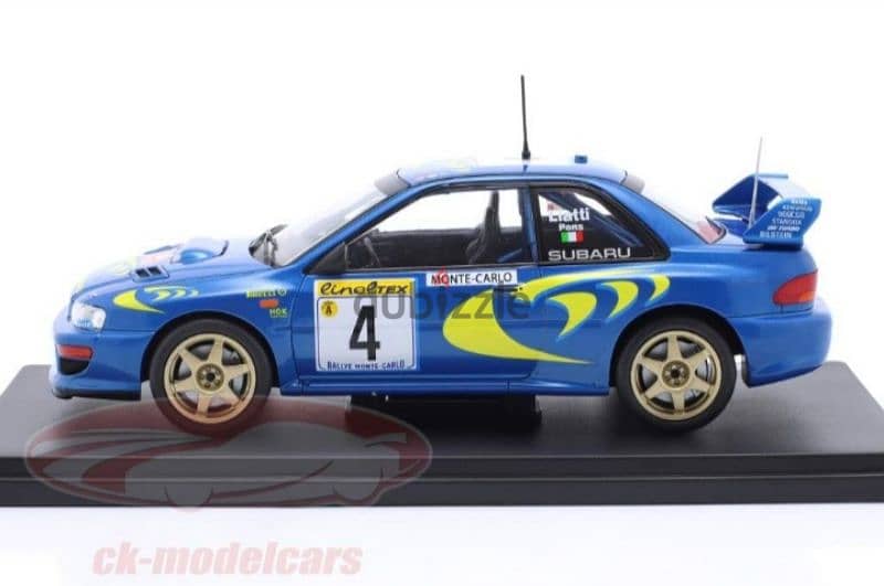 Subaru Impreza S3 WRC (Monte Carlo 1997) diecast car model 1:24. 2