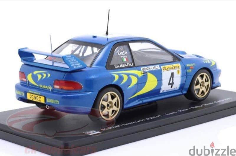 Subaru Impreza S3 WRC (Monte Carlo 1997) diecast car model 1:24. 3