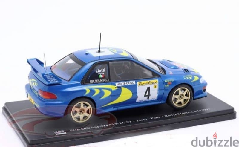 Subaru Impreza S3 WRC (Monte Carlo 1997) diecast car model 1:24. 4