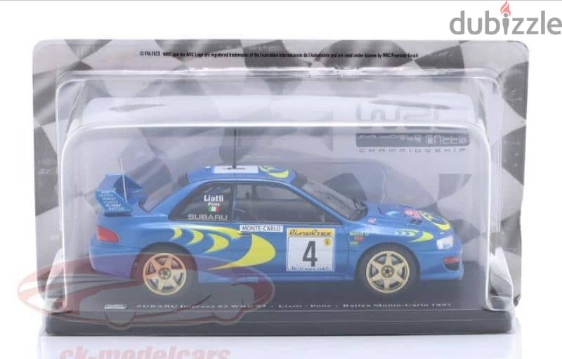 Subaru Impreza S3 WRC (Monte Carlo 1997) diecast car model 1:24. 5