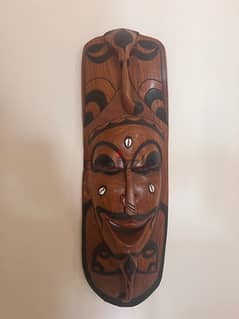African wooden mask x 2 0