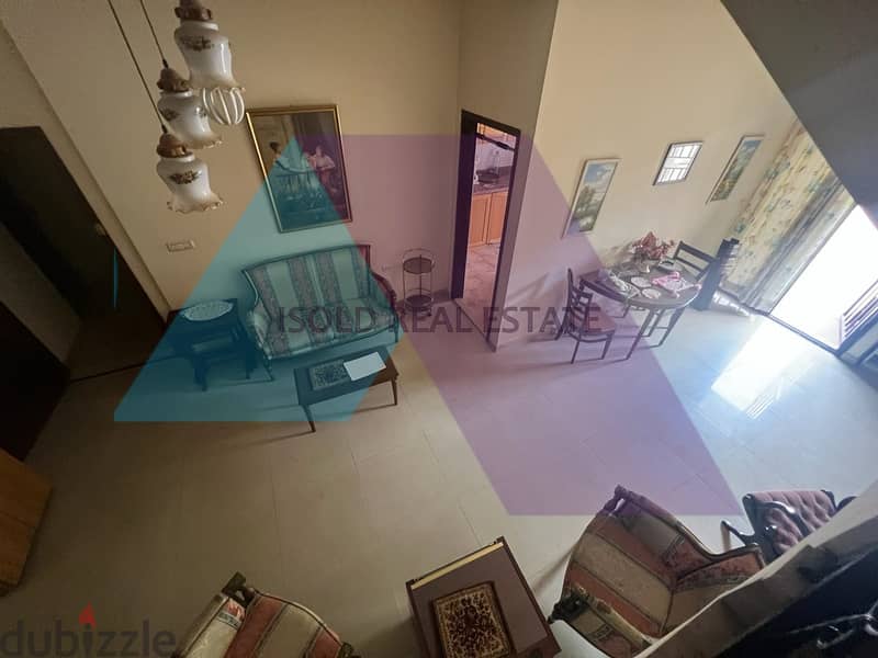Furnished 120m2 apartment+60m2 terrace+open view for sale in Adonis 2