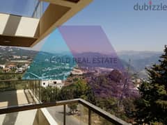 Semi-furnished 130m2 apartment+open mountain view for rent in Ajaltoun
