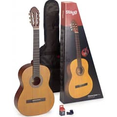 Stagg C440 Full Size Classic Guitar Package - Natural