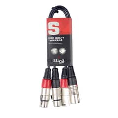 Stagg STC060XMXF 60cm Twin Cable 0