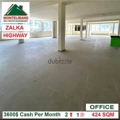 3600$!! Office for rent located in Zalka Highway