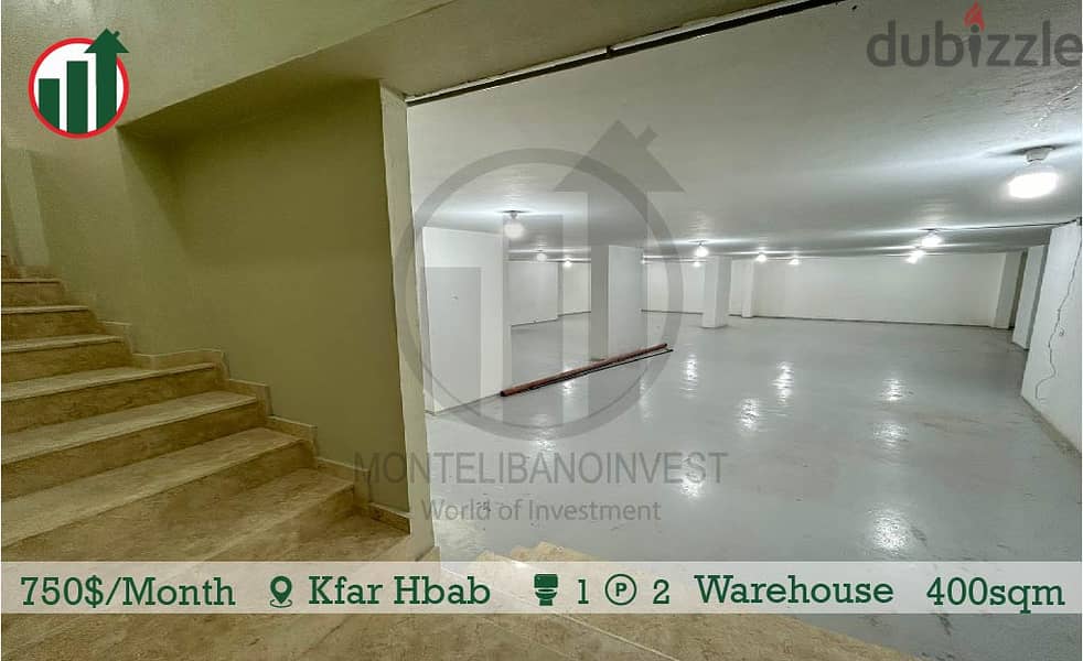 Warehouse for rent in Kfar Hbab! 1