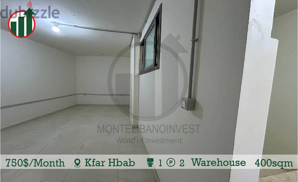 Warehouse for rent in Kfar Hbab! 2
