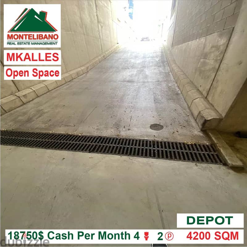 18750$!! Open Space Depot for rent located in Mkalles 3