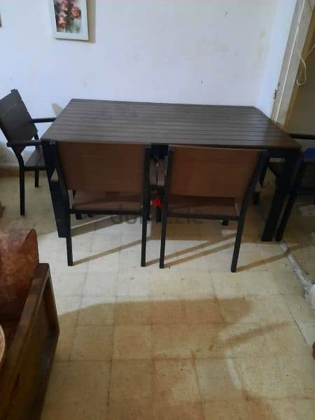 طاولة وكراسي المينيوم 5