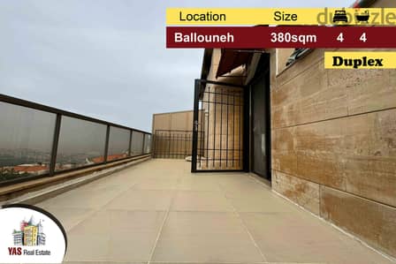 Ballouneh 380m2 | Duplex | Prime Location | Private Street | AC|