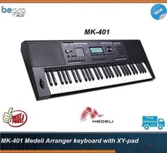 MK401 Medeli Arranger keyboard, 61 touch sensitive keys, 2 x 15 watt 0