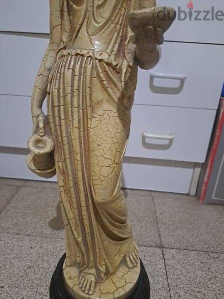 Maiden Greek statue on column, height 140cm 1