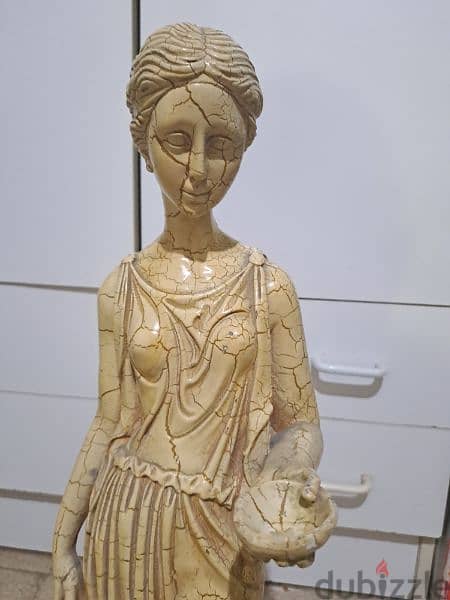 Maiden Greek statue on column, height 140cm 2