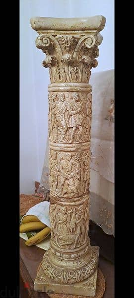 Maiden Greek statue on column, height 140cm 3