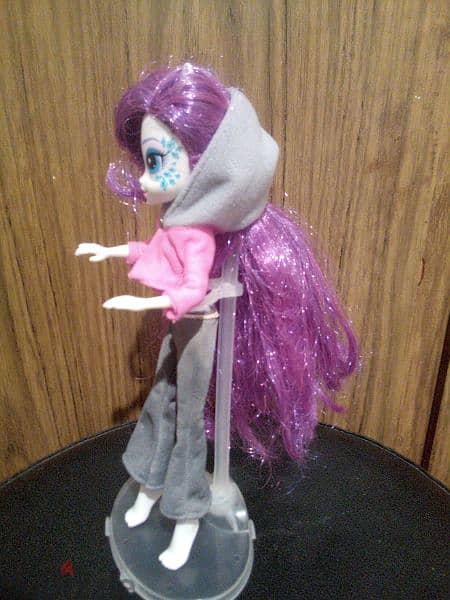 RARITY MY LITTLE PONY EQUESTRIA great Hasbro doll long purple hair=16$ 1