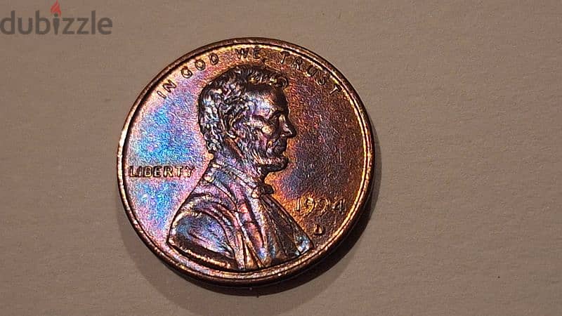 2013 , 2017 d,  Shield Penny and 1994 d lincoln penny "rainbow color" 1