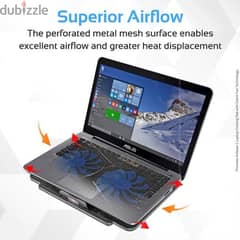 Promate Airbase-1 Laptop Cooling Pad with Silent Fan Technology 0