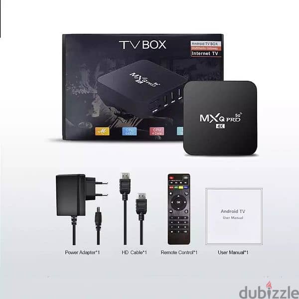 MXQ PRO 4K 5G Android TV Box + IPTV Bein sports OSN movies and series 3