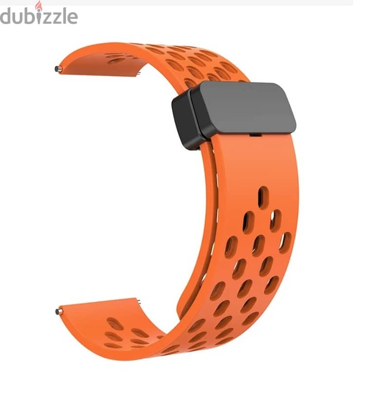 Watch Silicone Strap - 22mm with Magnetic Lock 2