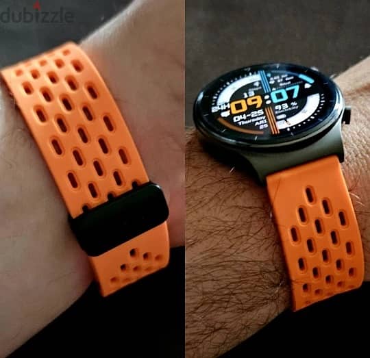 Watch Silicone Strap - 22mm with Magnetic Lock 7