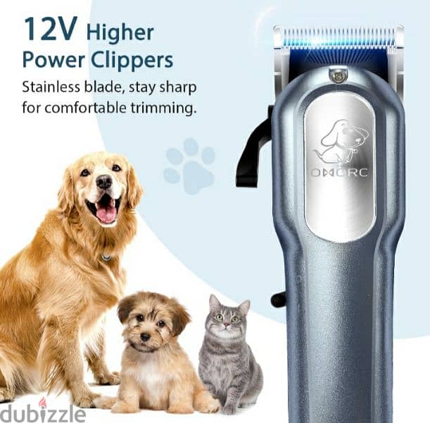 OMORC Dog Grooming Kit, Professional 12V peys clipper/3$delivery 6