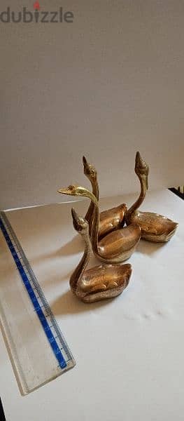 vintage brass Ducks gift 100 for all 5