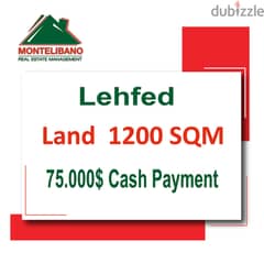 Land for sale in Lehfed!!! 75000$!!!