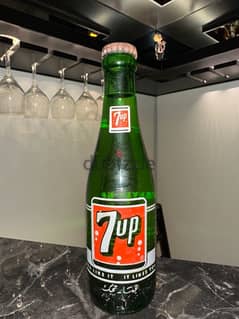 Antique 7 up bottle from the 1960s