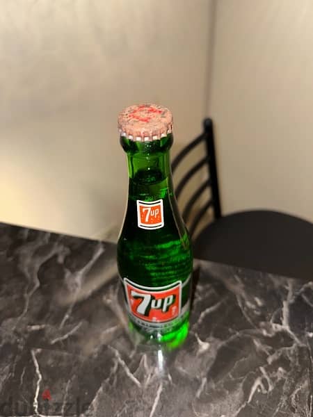 Antique 7 up bottle from the 1960s 1