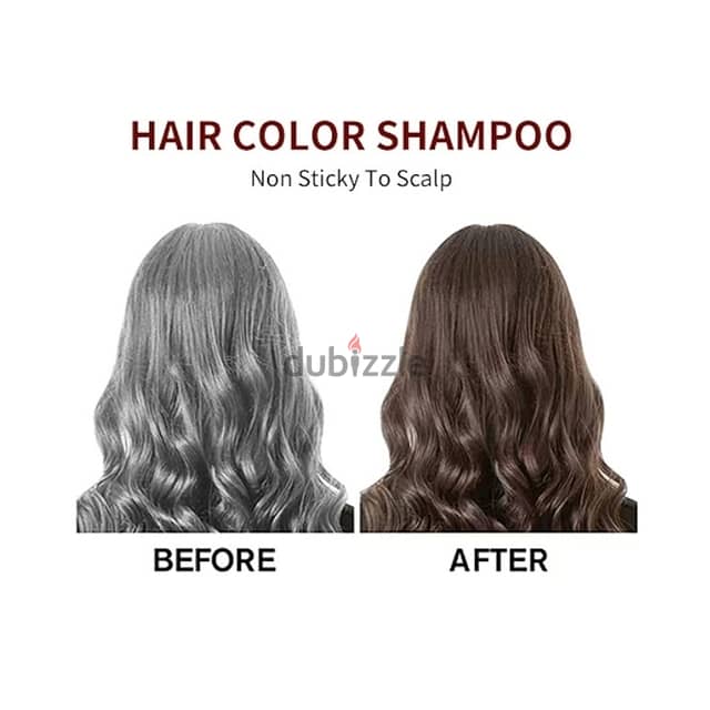 Mokeru Keratin Hair Dye Shampoo, White Hair Color Dye, 500ml 6