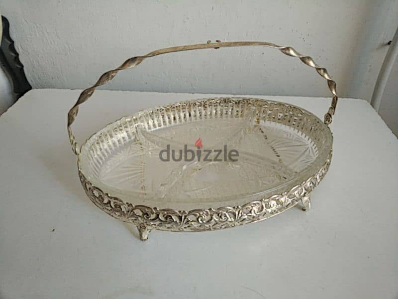 Old glass oval basket - Not Negotiable 2